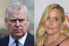 Le prince Andrew et Virginia Guiffre qui l'accuse d'agression sexuelle. 