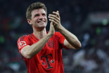 Thomas Müller sous les couleurs du Bayern Munich, en avril 2025.