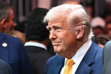 Le président américain Donald Trump, le 12 avril 2025.