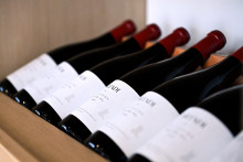 Des bouteilles de vin