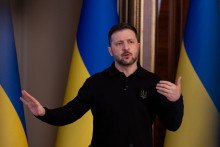 Volodymyr Zelensky, président ukrainien, en avril 2025.