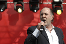Michel Delpech, le 1er mai 2007, au Stade Charléty à Paris