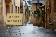 Les inondations en Dordogne (illustration)