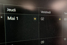 Le calendrier du mois de mai (image d'illustration)