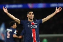 Achraf Hakimi lors la demi-finale face à Arsenal, ce mercredi 7 mai