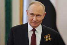 Vladimir Poutine au Kremlin à Moscou, le 9 mai 2025