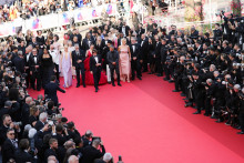 L'arrivée sur le tapis rouge du Festival de Cannes de l'équipe du nouveau "Mission Impossible"