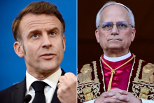 Emmanuel Macron et le pape Léon XIV