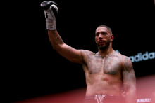 Tony Yoka après sa victoire face à Arslan Yallyev.