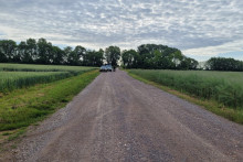 Les gendarmes à Rouvray pour les fouilles dans le "cimetière" d'Émile Louis
