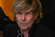 Mimi Marchand lors de son arrivée à son procès le 26 mai 2025.