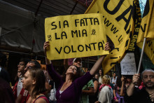 Une marche avait été organisée à Palerme (Sicile), le 28 septembre 2022, à l'occasion de la Journée mondiale pour le droit à l'avortement.