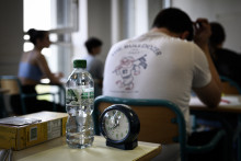 Un élève passant une épreuve du baccalauréat (illustration)