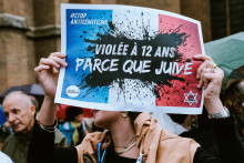 Une manifestation après le viol antisémite d'une jeune fille de 12 ans à Courbevoie