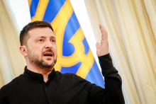 Volodymyr Zelensky à Kiev, le 12 juin 2025