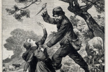 Illustration de Joseph Vacher : Le tueur de bergers dans "Le Petit Parisien" le 24 octobre 1897