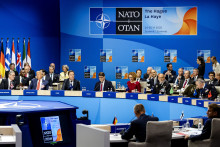 Les dirigeants de pays réunis lors du sommet de l'OTAN à La Haye, mercredi 25 juin 2025.