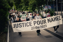 Une manifestation en hommage à Nahel Merzouk, le 27 juin 2025 à Nanterre
