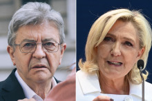 Jean-Luc Mélenchon et Marine Le Pen.