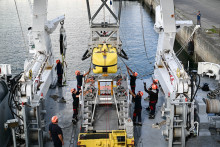 Le robot Ulyx, utilisé lors de la mission, dans le port de Brest