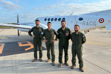 Les militaires devant le Vador, dans lequel RTL a pu monter, le 14 juillet 2025.