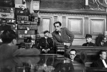 Marcel Petiot, lors de son procès à Paris, le 18 mars 1946