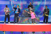 Coldplay durant son concert