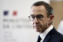 Le ministre de l'Intérieur démissionnaire, Bruno Retailleau.