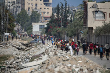 Vue de la bande de Gaza, samedi 26 juillet 2025.