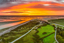 La pointe du Hourdel dans la Baie de Somme, le 14 août 2023.