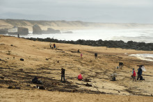 La plage de Capbreton (Landes), où ont été retrouvés des sachets de cocaïne.