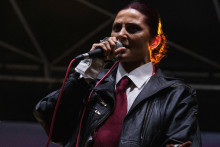 Rebecca, chanteuse du groupe Lulu Van Trapp