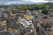La ville de Sarlat en Dordogne (Illustration)