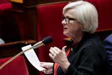 Catherine Vautrin à l'Assemblée nationale, le mercredi 9 avril 2025