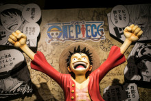 Monkey D. Luffy, le héros de "One Piece" dans une boutique de Tokyo