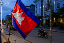 Le drapeau du Cambodge.