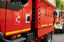 Un camion de pompiers (illustration)