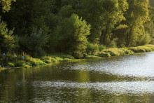 Lac de l'Aréna, à Roquebrune-sur-Argens (Var), où le jeune Noah, 5 ans, a été retrouvé mort.