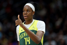 Dominique Malonga (19 ans), sous les couleurs du Seattle Worm.