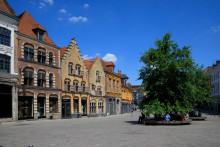 Place Louise de Bettignies, Lille, en juin 2023