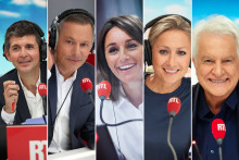 Thomas Sotto, Marc-Olivier Fogiel, Amandine Bégot, Anne-Sophie Lapix et André Dussollier