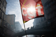 Un drapeau de la CGT (Illustration)