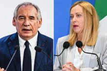 François Bayrou et Giorgia Meloni