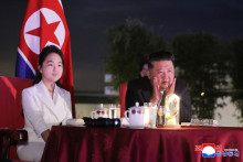 Kim Jong Un et sa fille Kim Ju Ae