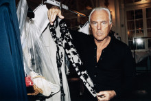 Le styliste Giorgio Armani en 1997 à Hambourg