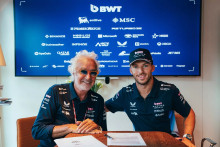 Flavio Briatore et Pierre Gasly le 6 septembre à Monza