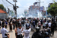 Des manifestations au Népal, le 8 septembre 2025