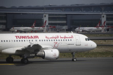 Un avion de la compagnie "Tunisair", compagnie aérienne tunisienne.