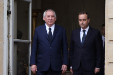 François Bayrou et Sébastien Lecornu à Matignon, le mercredi 10 septembre 2025.