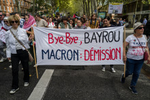 "Bloquons tout" durant la mobilisation à Toulouse, le 10 septembre 2025